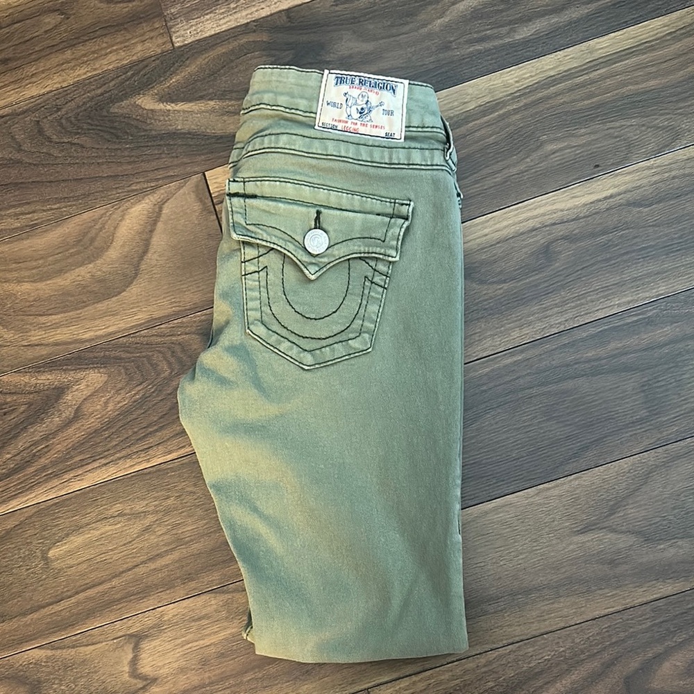 Women’s True Religion Green Jeans